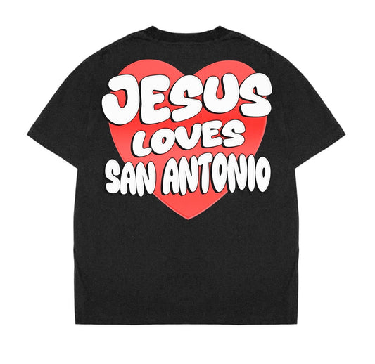 JESUS LOVES SAN ANTONIO SHIRT (PRE-ORDER)