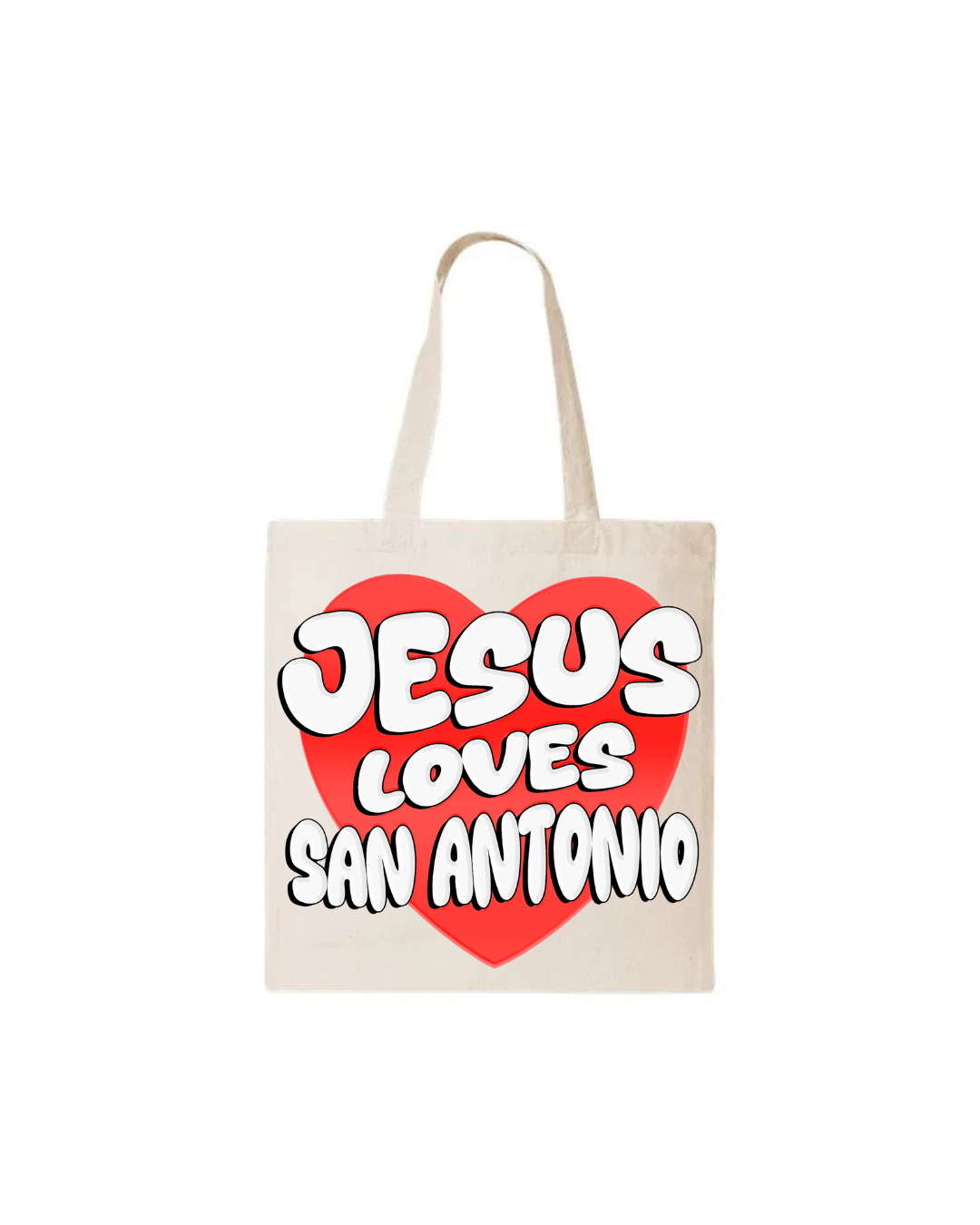 JESUS LOVES SAN ANTONIO TOTE (PRE-ORDER)