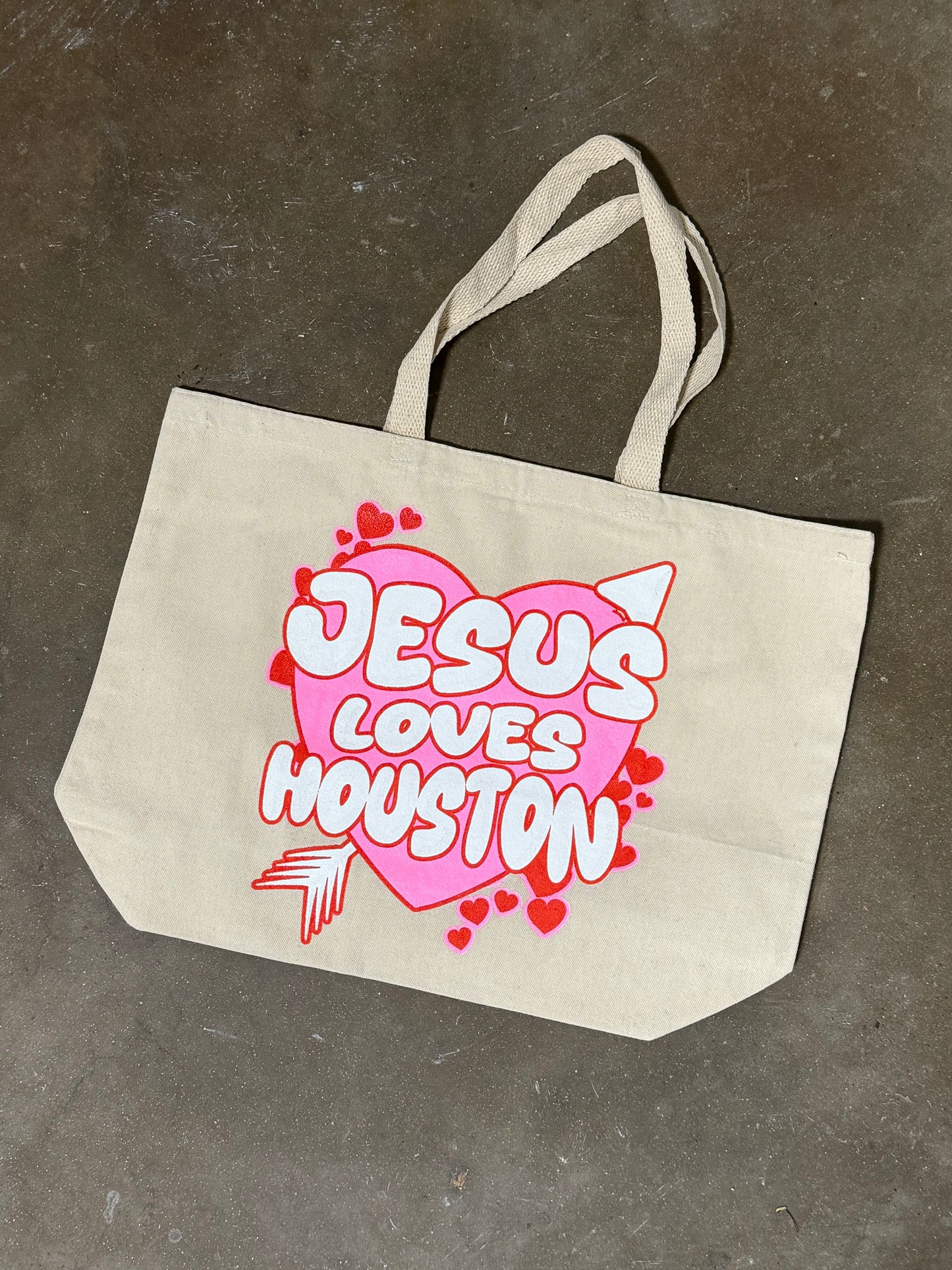 JESUS LOVES HOUSTON Valentines Collection- totes