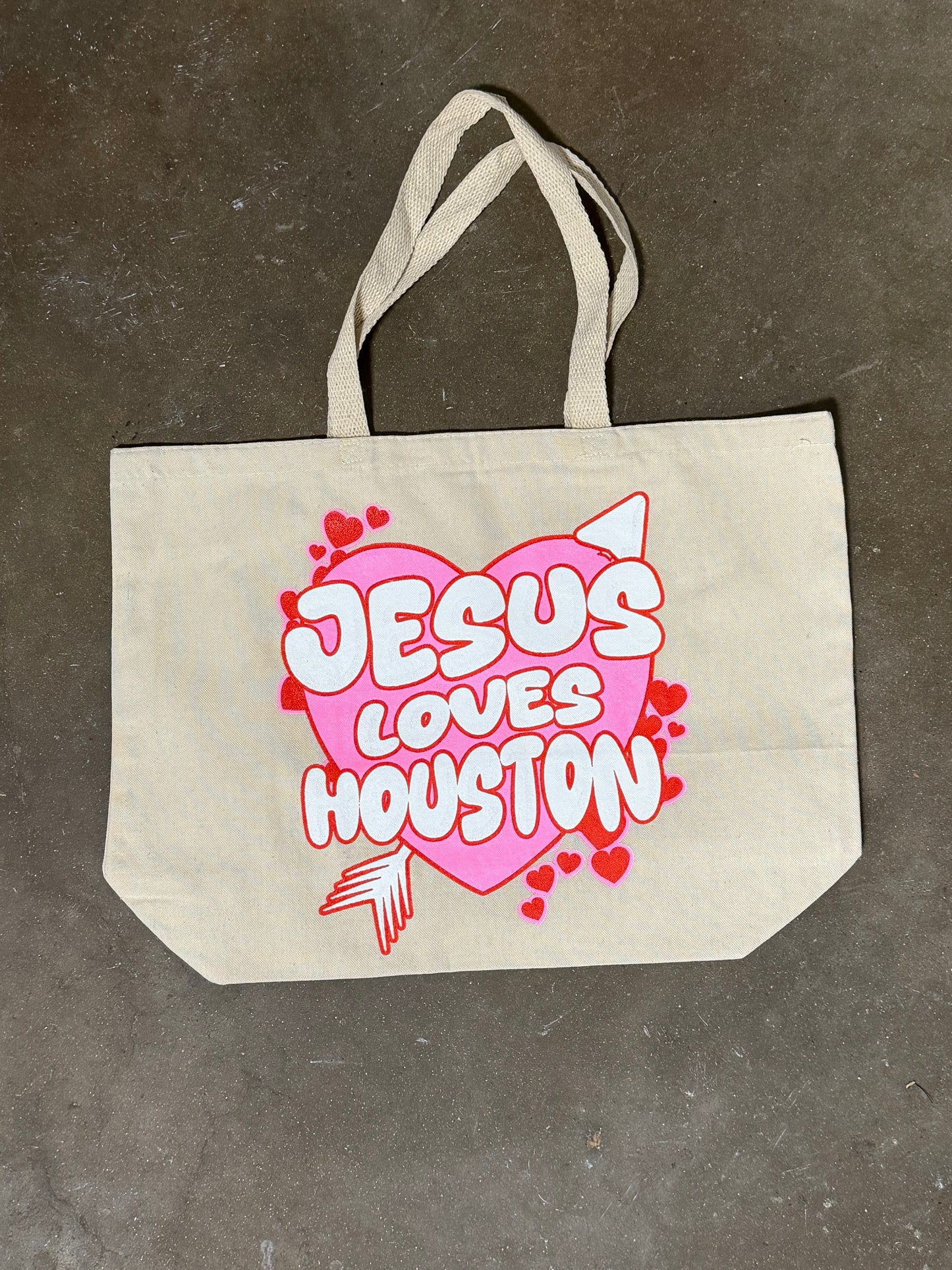 JESUS LOVES HOUSTON Valentines Collection- totes